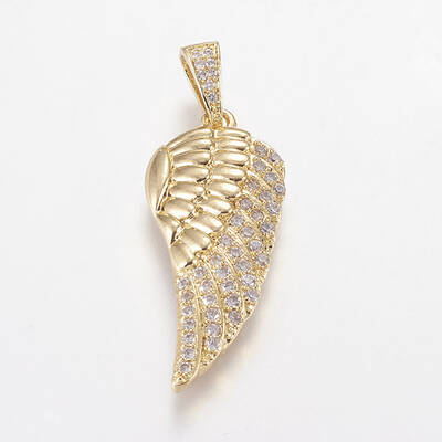 Brass Micro Pave Cubic Zirconia Pendants