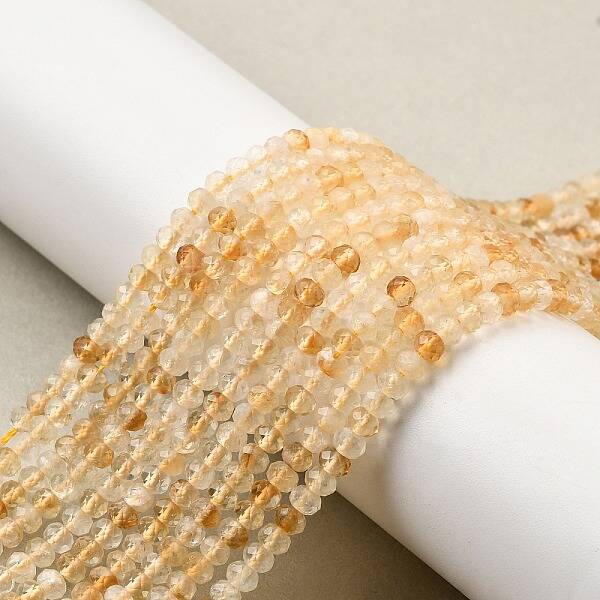 Natural Yellow Quartz Beads Strands