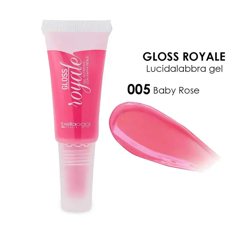 Bella oggi gloss Royale gel lip gloss with royal jelly baby rose 005