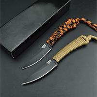 Portable MKC Montana Company Speedgoat Fixed Knife 440c Blade Nylon Rope Handle Outdoor Multi-purpose EDC Tools for Men
