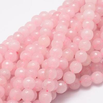 Dyed Natural White Jade Round Beads Strands