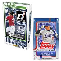 814 BASEBALL Break  2025 TOPPS SERIES 2 HOBBY (1) + 2025 Donruss Baseball Hobby (1)