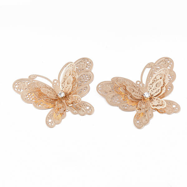 Brass Filigree Joiners Links