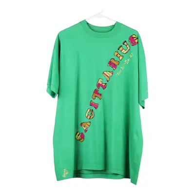 Sagitarius Fruit Of The Loom T-Shirt - 2XL Green Cotton
