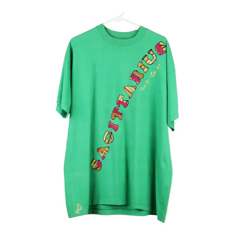 Sagitarius Fruit Of The Loom T-Shirt - 2XL Green Cotton