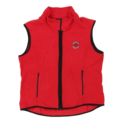 Tommy Jeans Fleece Gilet - Large Red Polyester
