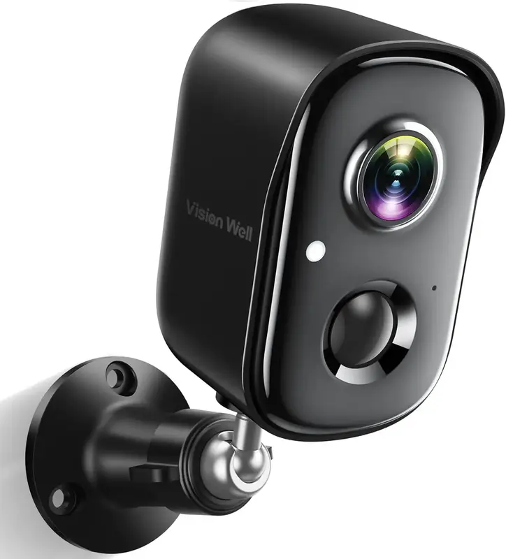 Vision Well Wireless Security Camera for Home with 1080p HD WiFi Spotlight, AI Siren Color Night Vision 2-Way Talk and SD Clo...