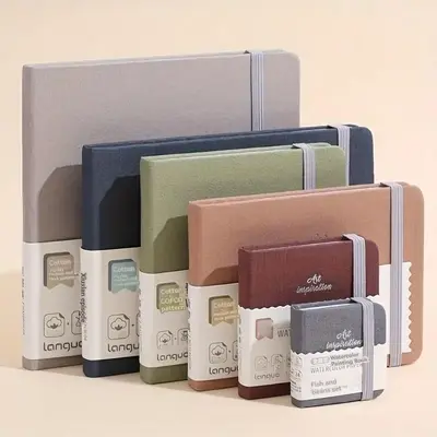 Watercolor Book, 1 Count Portable Watercolor Paint Drawing Book, Color Drawing Sketch Book, Art Supplies for Home School Offi...