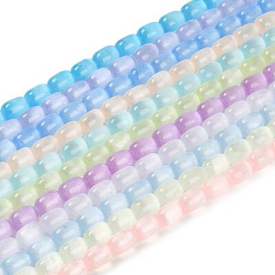 Natural Selenite Beads Strands