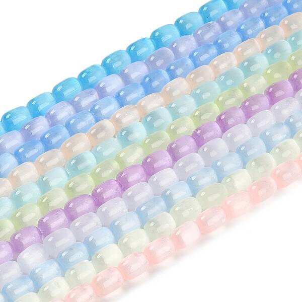 Natural Selenite Beads Strands