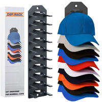 Baseball Cap Organizer - Wall Hanging Organizer for Hats, Holds Up to 10 Hats, Suitable for Door, Bedroom, Closet, Multicolor...