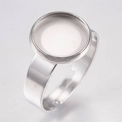 Tarnish Resistant 304 Stainless Steel Pad Ring Settings