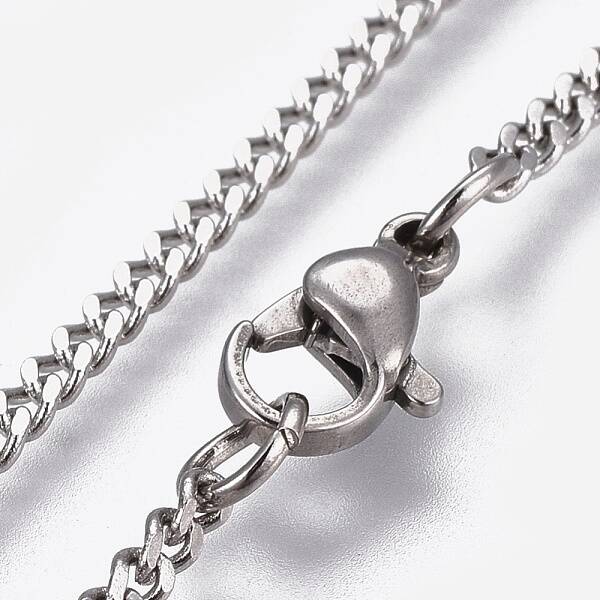 Non-Tarnish 304 Stainless Steel Curb Chains Necklaces