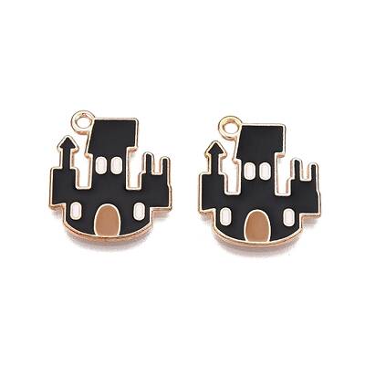 Halloween Theme Alloy Enamel Pendants