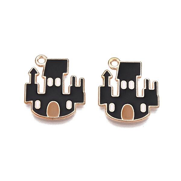 Halloween Theme Alloy Enamel Pendants