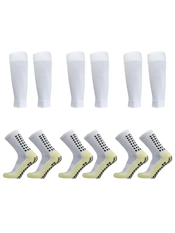 Unisex's Athletic Grip Sock Soccer & Knee Compression Sleeve, Breathable Football Socks for Competition Training, Men Athleti...