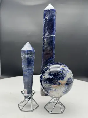 [Crescent Cast] All Sodalite products - Spheres, Palmstones, and Tower Decorations