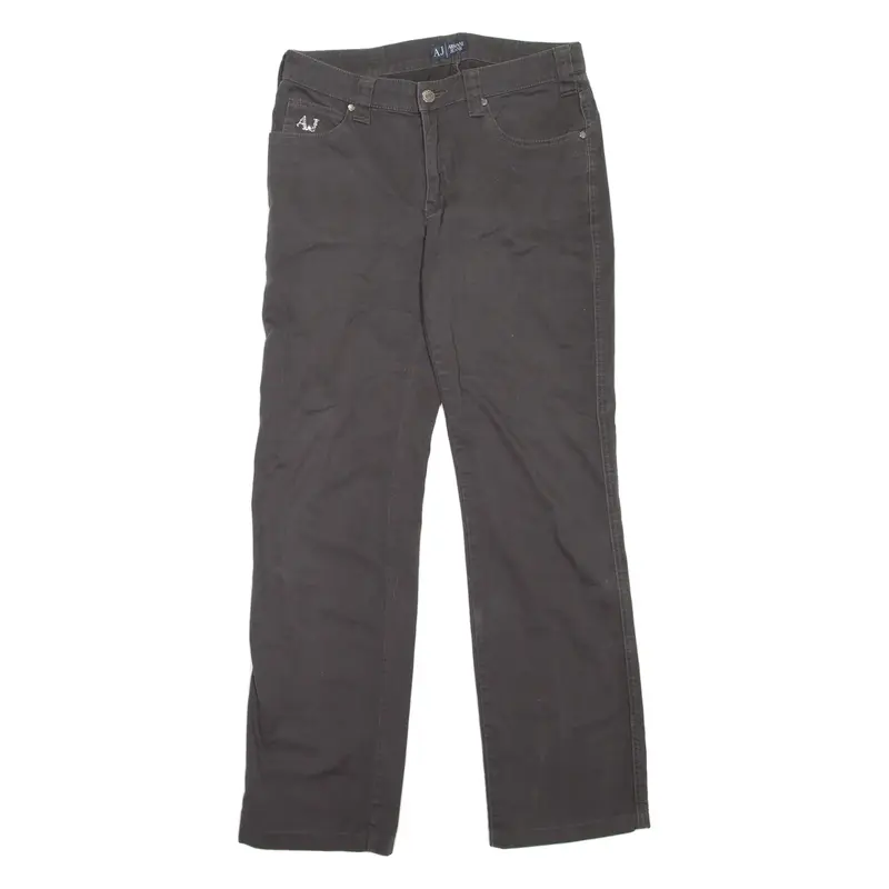 ARMANI JEANS Womens Jeans Grey Regular Straight W29 L29