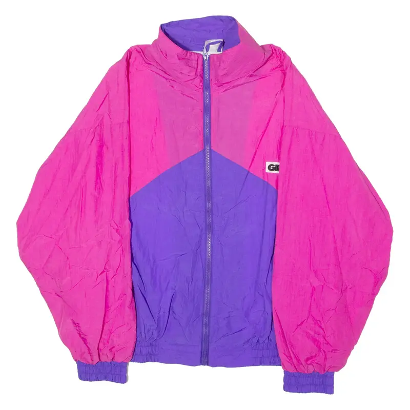 GRUTLI Mens Windbreaker Jacket Pink Colourblock XL