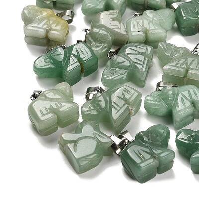 Natural Green Aventurine Pendants