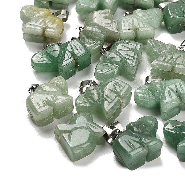 Natural Green Aventurine Pendants