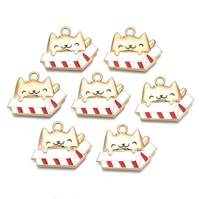 Rack Plating Alloy Enamel Pendants