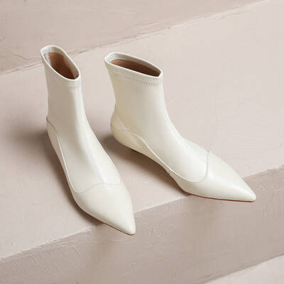 CHIKO Octaviana Pointy Toe Kitten Heels Ankle Boots