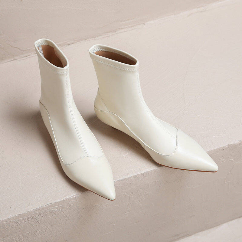 CHIKO Octaviana Pointy Toe Kitten Heels Ankle Boots