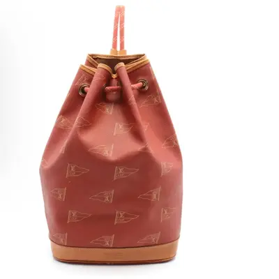 Pre-owned Louis Vuitton Canvas Shoulder Bags Saint Tropez Abogany Shoulder Bag PVC Red Brown cup 95th Annviversary Model