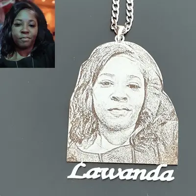 Sterling Silver Photo Customization Pendant Necklace