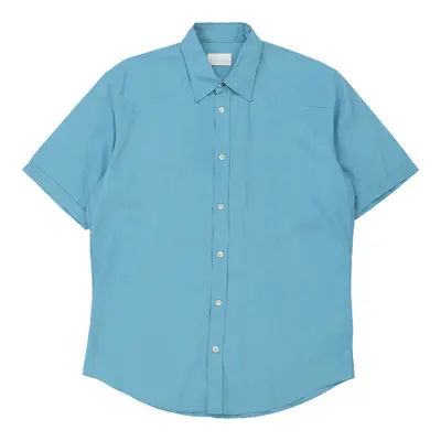 Iceberg Short Sleeve Shirt - XL Blue Cotton