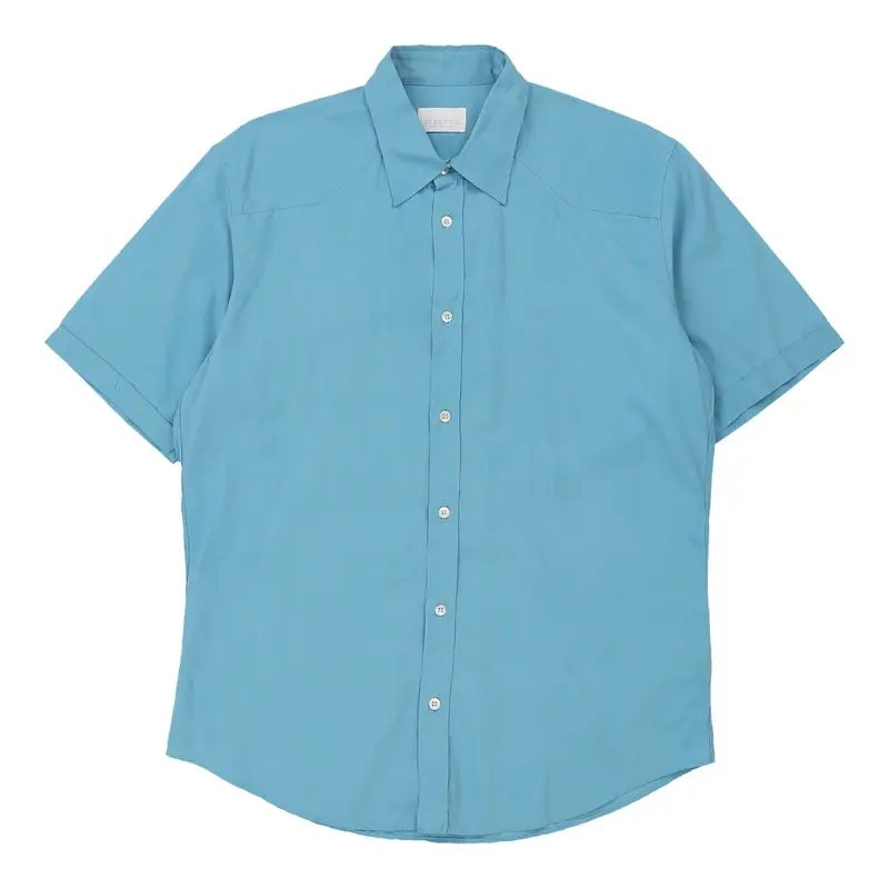 Iceberg Short Sleeve Shirt - XL Blue Cotton