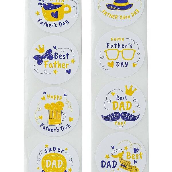 Father's Day\n 8 Styles Stickers Roll