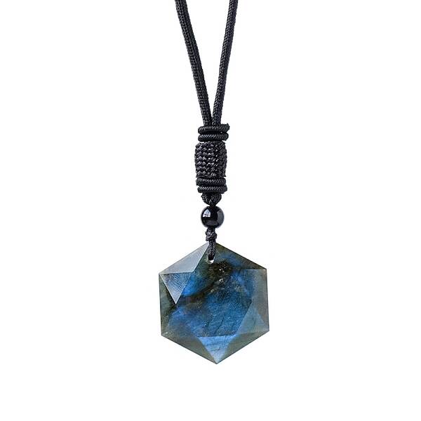 Natural Labradorite Star Pendants