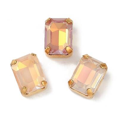 Brass Glass Rhinestone Sew on Rhinestones