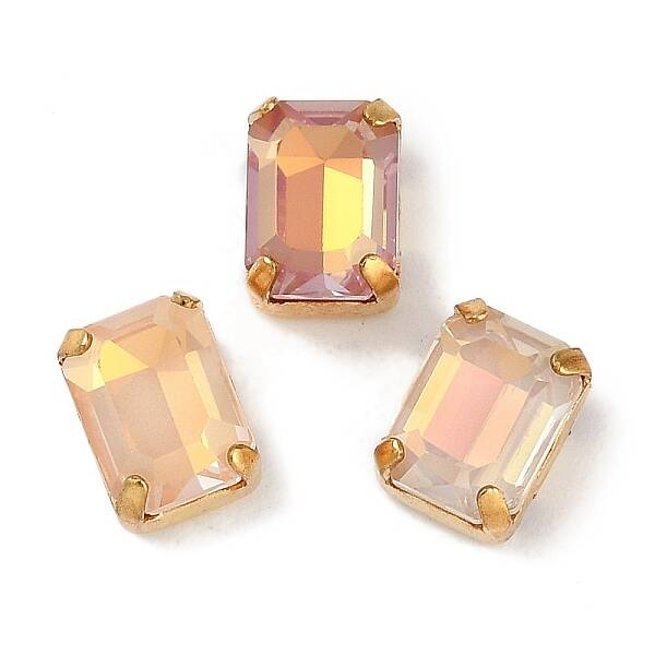 Brass Glass Rhinestone Sew on Rhinestones