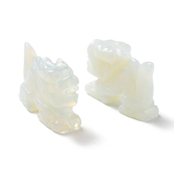 Opalite Carved Dragon Figurines