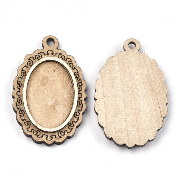 Wooden Pendant Cabochon Settings