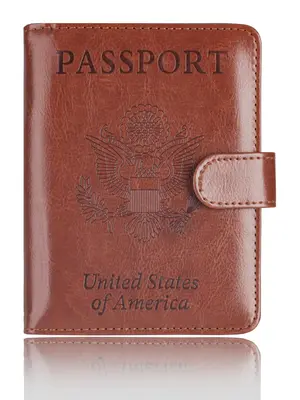 RFID Blocking Passport & Vaccine Card Holder Combo,  Cover Case With Vaccination Card Slot, Business Travel Document Organize...