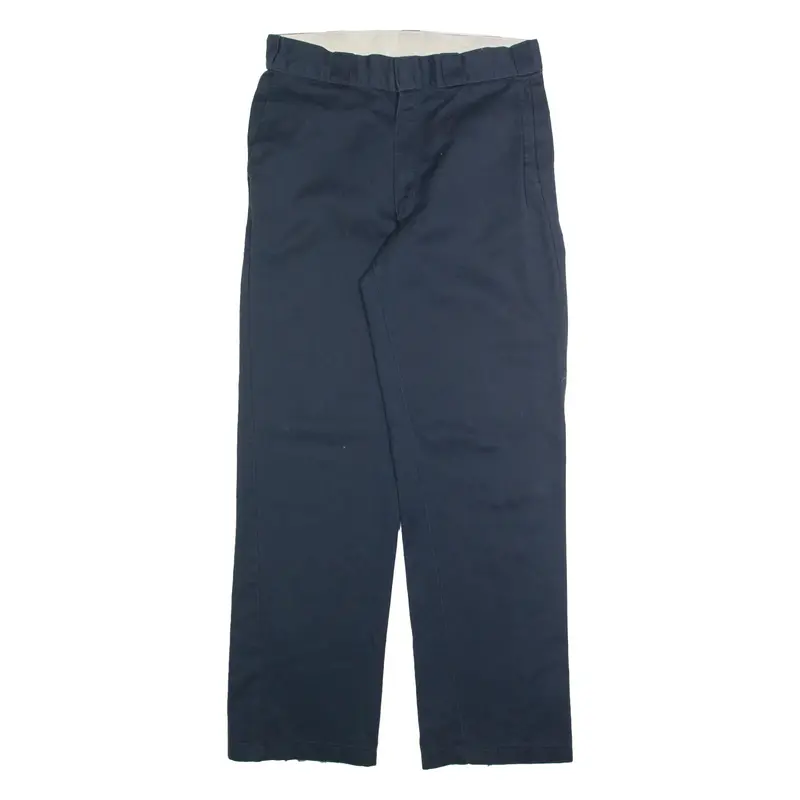 DICKIES Chino Mens Trousers Blue Regular Straight W32 L32