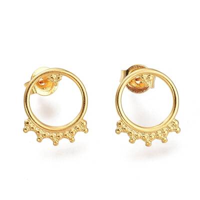 304 Stainless Steel Stud Earrings