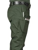 Men's Solid Multi-pocket Cargo Pants, Regular Fit Casual Waterproof Trousers for Outdoor Hiking, Woven Bottoms for All Season...