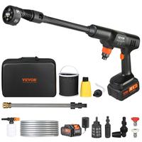 VEVOR Cordless Pressure Washer, 652-PSI 1.0 GPM Portable Power Cleaner, Handheld High-Pressure Car Washer Gun with 4.0Ah Batt...