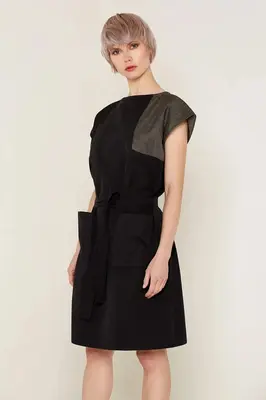 Elara Dress (Black) | size: S
