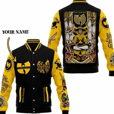 Premium Custom WuuTangggg Bomber Baseball Jacket, Hip Hop Varsity Jacket, Music Band Sport Shirt, Comfortable Unisex Bomber, ...