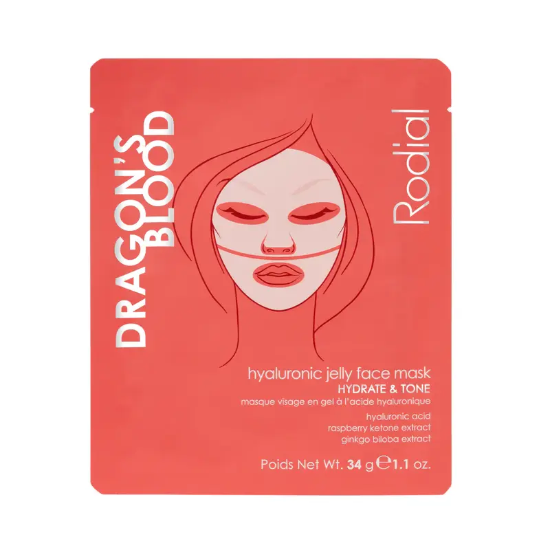 Maschera idratante in tessuto idrogel Rodial Dragon's Blood per il viso 34 g