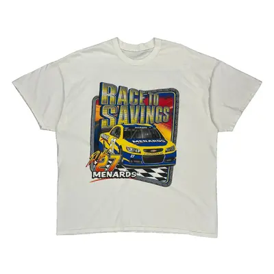 Unbranded Nascar T-Shirt - 3XL White Cotton