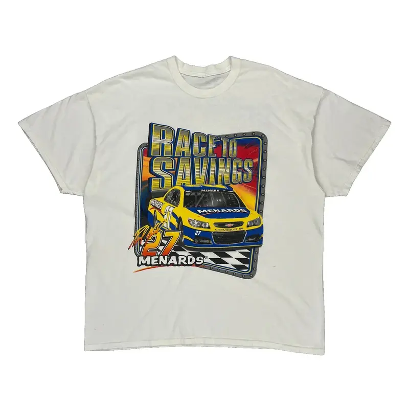 Unbranded Nascar T-Shirt - 3XL White Cotton