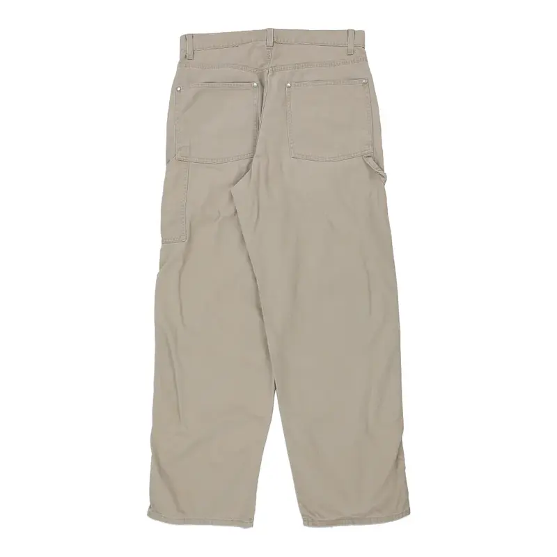 Silver Tab Levis Carpenter Trousers - 33W 32L Beige Cotton
