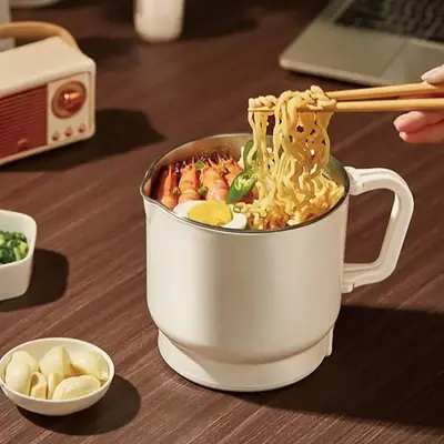 Portable Electric Kettle, Foldable Water Heater, Multifunction Stainless Steel Water Boiler, Household Kitchen Appliances for...